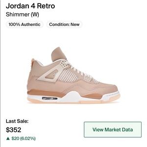 Brand new Jordan 4 Retro Shimmer